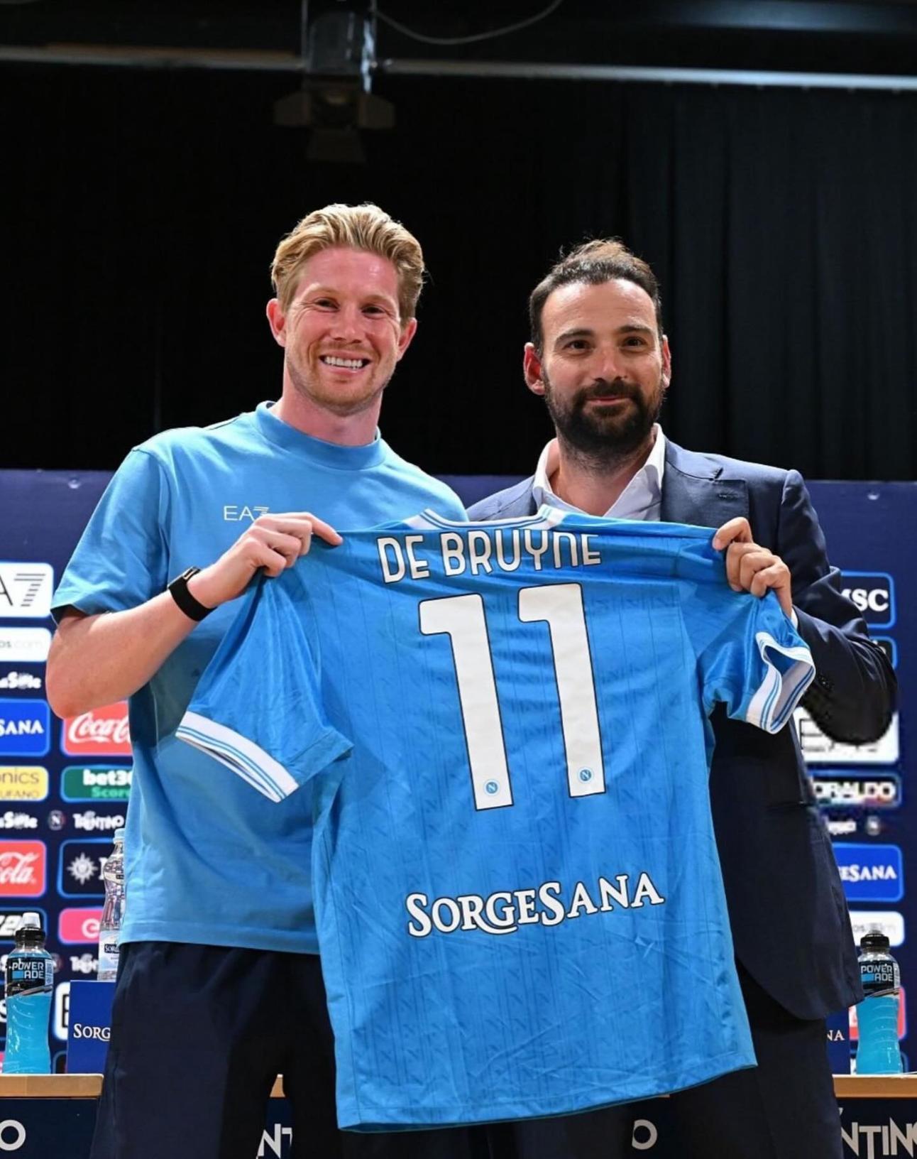 KEVIN DE BRUYNE napoli jersey