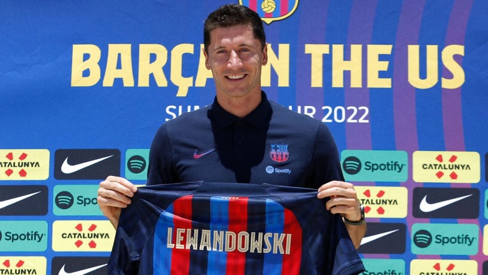 ROBERT LEWANDOWSKI Barcelona jersey